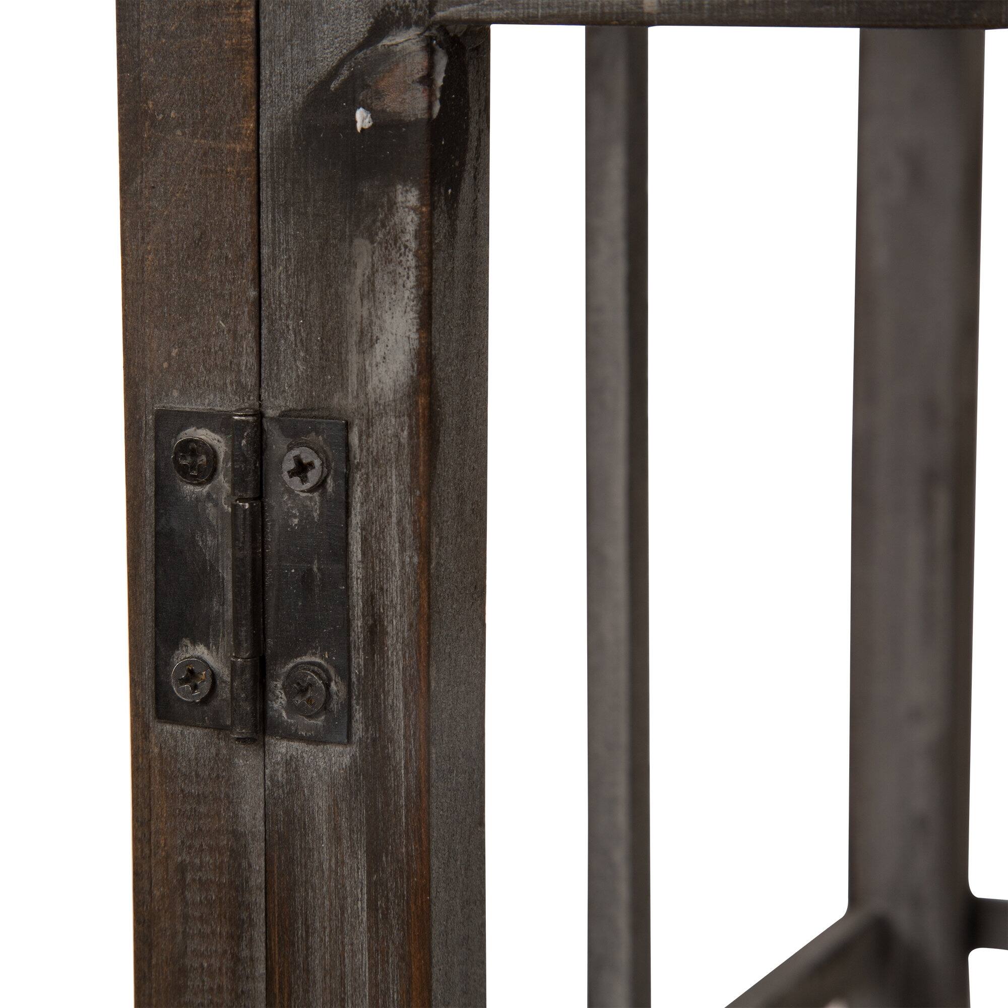 Glitzhome® Oversized Wood & Metal Lantern Set